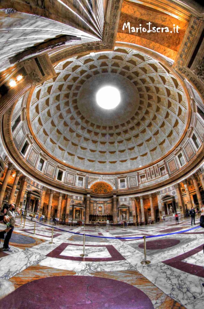 interno pantheon roma hdr