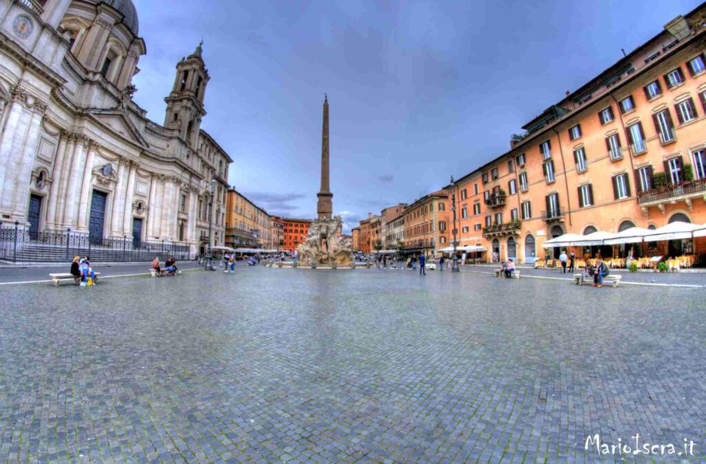 veduta piazza navona roma